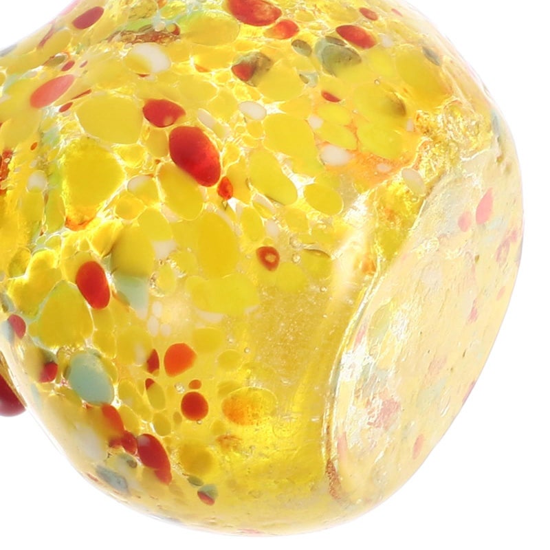 Glass Hen Figurine Yellow Crystal Chicken Desktop Decoration Home Accent Living Room - Image 4
