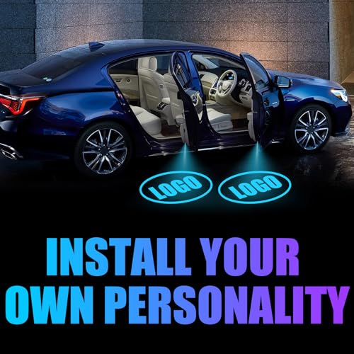 SPOBODY 2PCS Car Door Light Projector Led Car Door Projector Rechargeable HD Car Welcome Courtesy Ghost Shadow Lamp Fit for All Cars (for tooo-yo-t) - Image 3