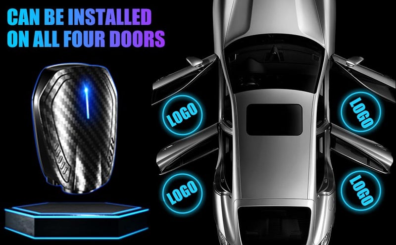 SPOBODY 2PCS Car Door Light Projector Led Car Door Projector Rechargeable HD Car Welcome Courtesy Ghost Shadow Lamp Fit for All Cars (for tooo-yo-t) - Image 4