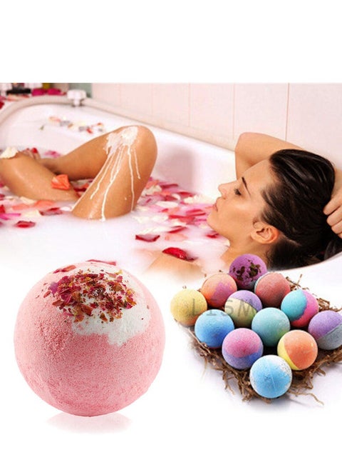 A relaxing bath bomb with multiple scents and colors