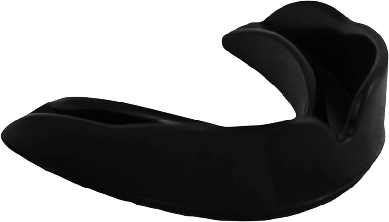 DRANGE حارس الفم / واقي اللثة - للملاكمة، MMA، الرجبي، موياي تاي، الهوكي، الجودو، الكاراتيه والفنون القتالية وجميع الرياضات الاحتكاكية عبوة من 1 (أسود) - Image 2