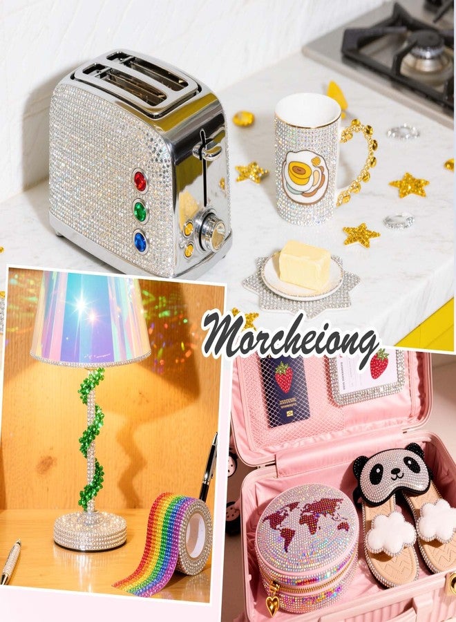 Morcheiong 17000Pcs Resin Rhinestones Green Flatback Crystals Diamond Includes Tweezers and Pickup Pen Suitable for Crafting DIY Nail Art Makeup Wedding Dress Clothing Mug - Image 5