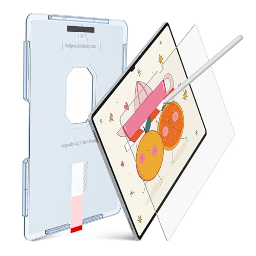 KCT Nano-Texture Glass Screen Protector Compatible with Samsung Galaxy Tab S10 Ultra /S9 Ultra / S8 Ultra 14.6 Inch,Touch Like Silk, Auto-Alignment Tool, Matte Tempered Glass - Image 1