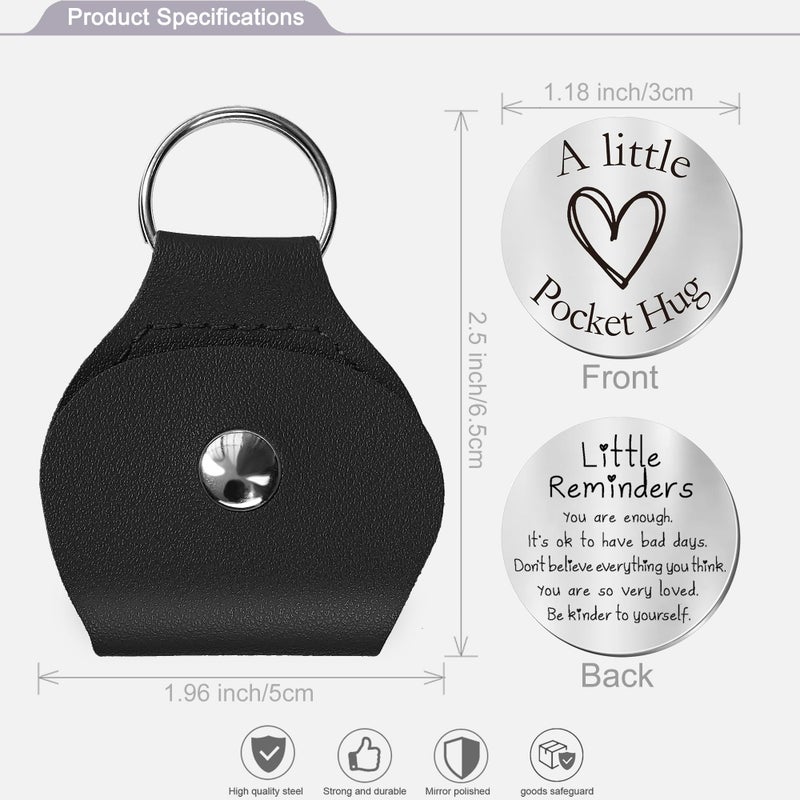 CINDYHE Pocket Hug Token keychain Gifts for Men Women Him Her Dad Mom Son Daughter Brothers Sisters Teacher Boy Girl Friends (Little Reminders) - Image 2