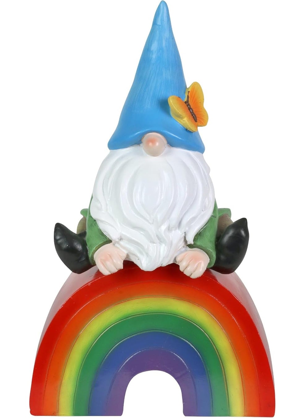 Exhart Exhart Garden Gnome Glowing LED Rainbow Garden Statue Sculpture with Battery Operated Timer Indoor Home Decoration 7 x 4 x 115 Inch  - Image 1