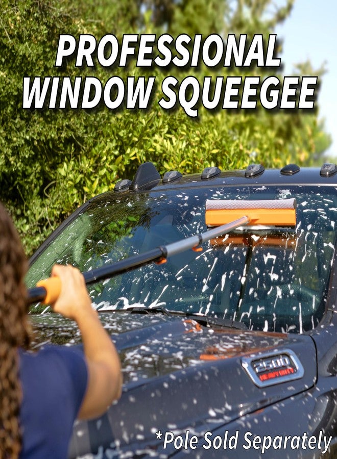 EXTEND-A-REACH 15" Window Washer Squeegee Attachment // Multi-Use Squeegee for Car and Window Cleaning Fits All Extension Poles with Standard Acme Thread // Professional Window Cleaning Tool (Pole Sold Separately) - Image 3