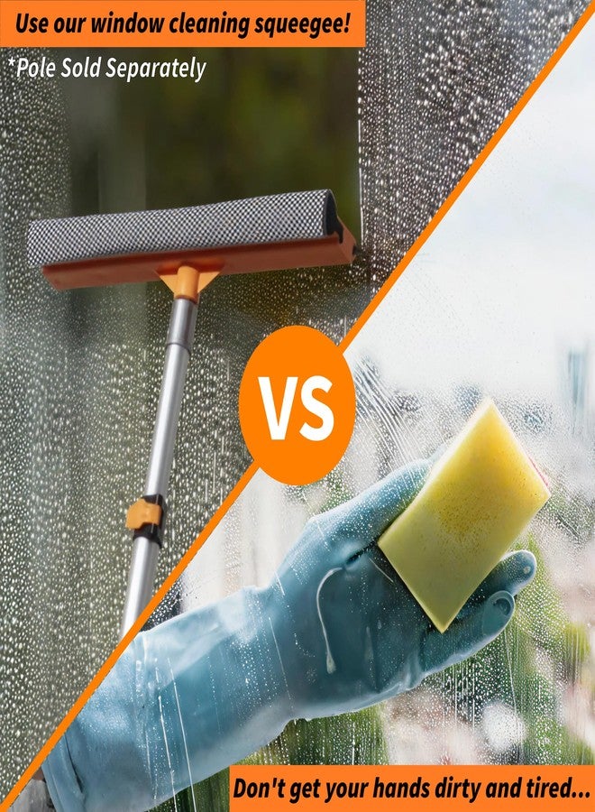 EXTEND-A-REACH 15" Window Washer Squeegee Attachment // Multi-Use Squeegee for Car and Window Cleaning Fits All Extension Poles with Standard Acme Thread // Professional Window Cleaning Tool (Pole Sold Separately) - Image 4