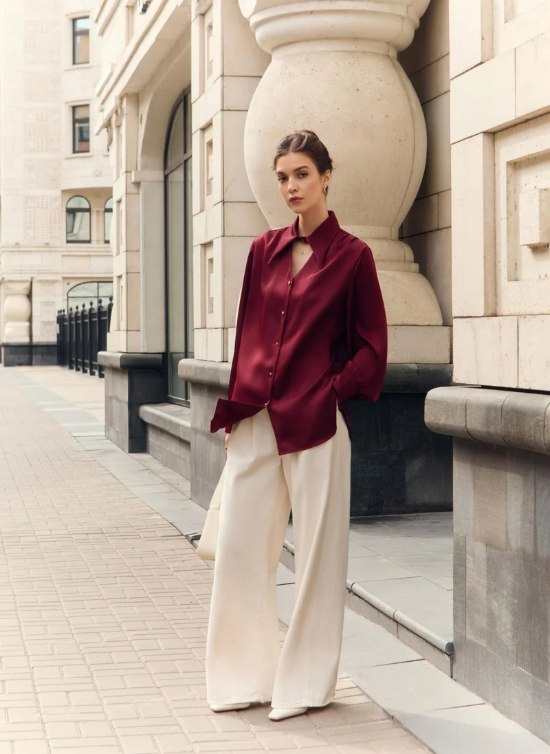 Lichi Loose jeans with pleats at the waist