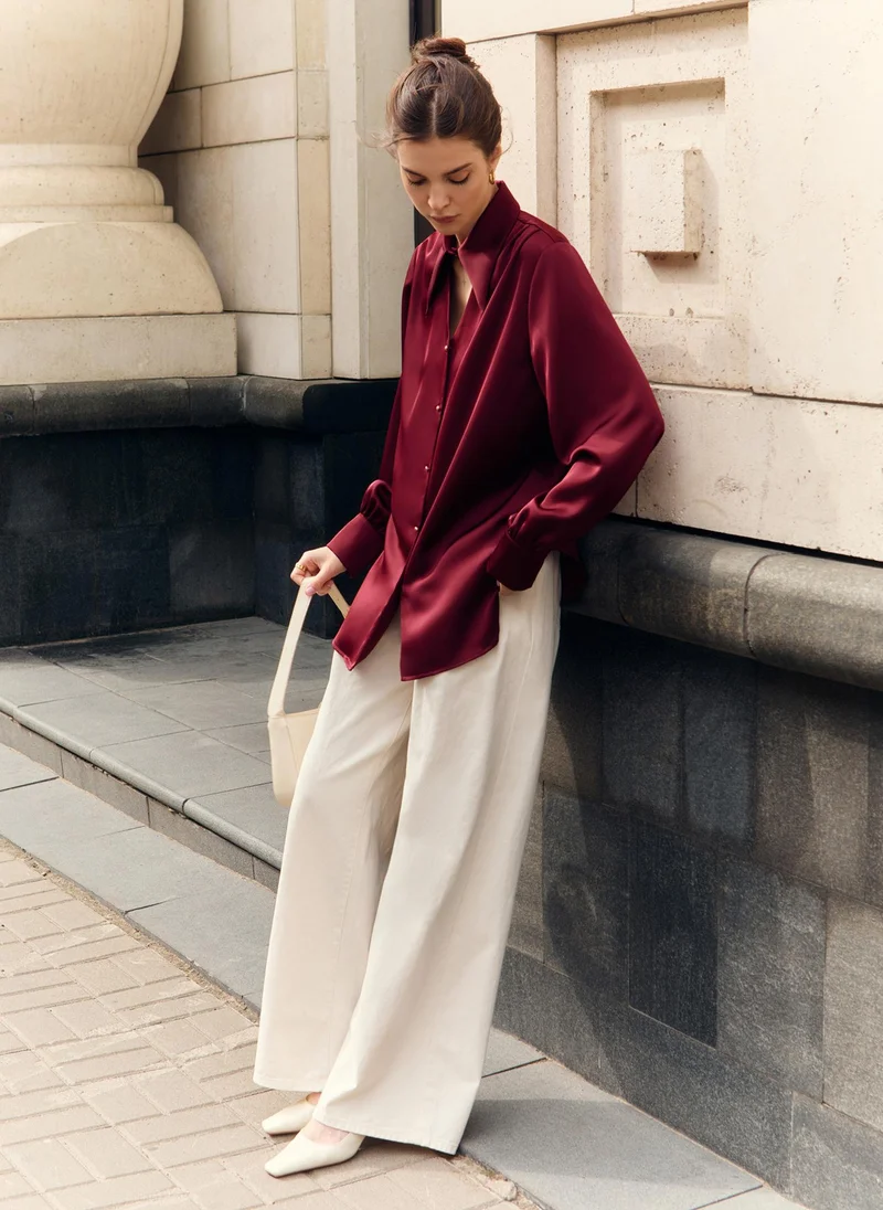 Lichi Loose jeans with pleats at the waist
