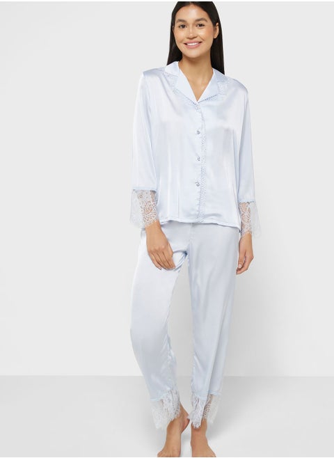 Lace Detail Pyjama Set