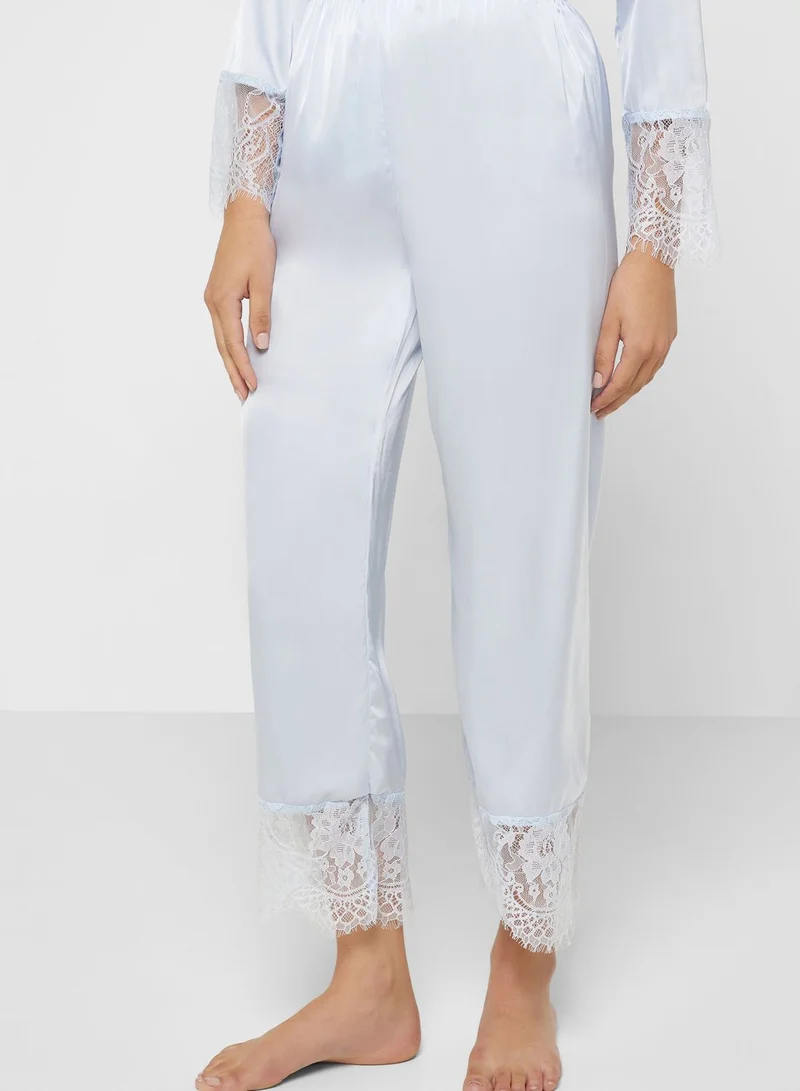 Khizana Lace Detail Pyjama Set