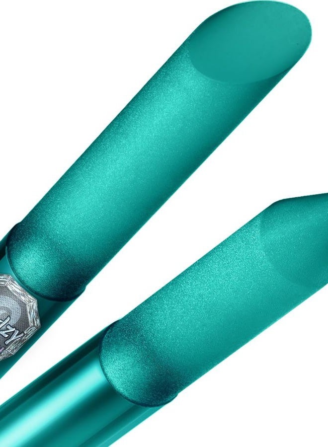 Gladzy Glass Cuticle Pusher Nail File - Manicure Sticks, Professional Precision File Skin Pusher for Cuticle, Sanding Surface Never Wear Out, Genuine Czech Quality - Turquoise - Image 1