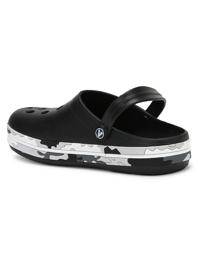 Aqualite Mens Black Clogs UK 6 - Image 4