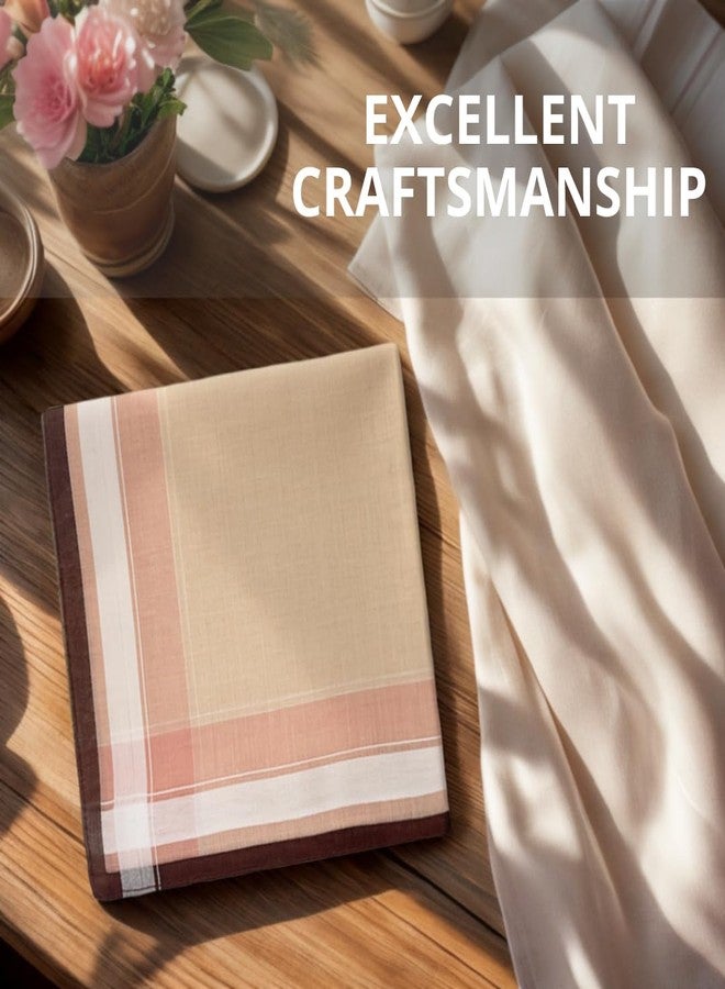 ZGZUN 6 Pack Men's Handkerchiefs Soft Cotton Handkerchiefs for Men Premium Assorted Men Hankies (B) - Image 2