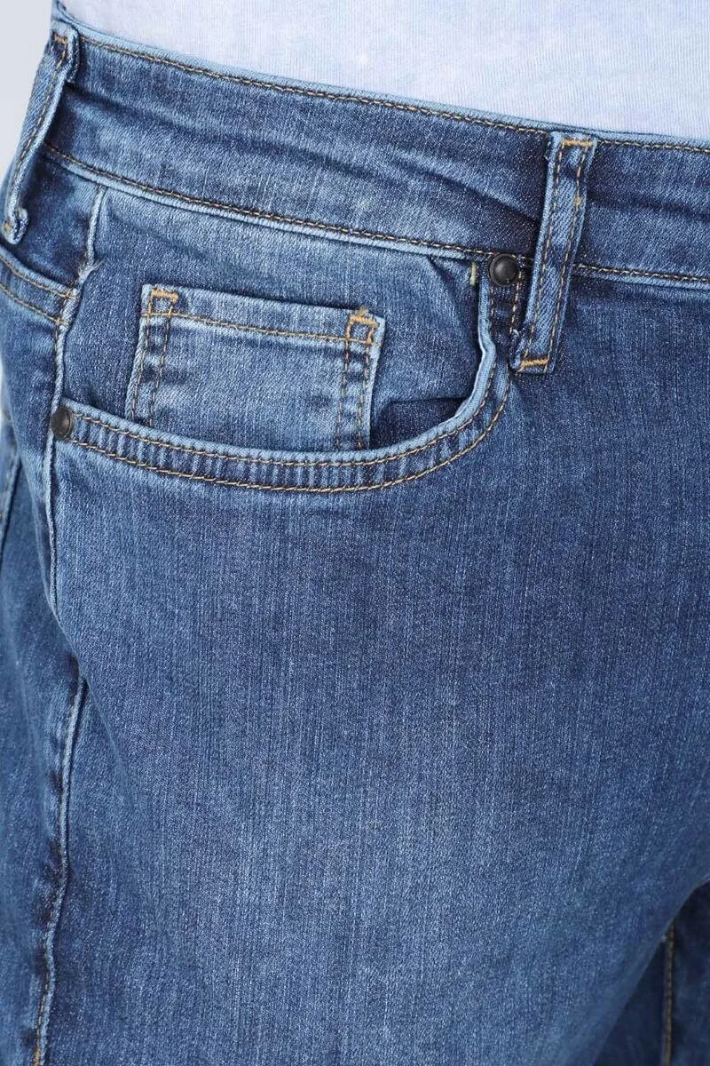 Banny Jeans Mens Blue Straight Fit Jeans