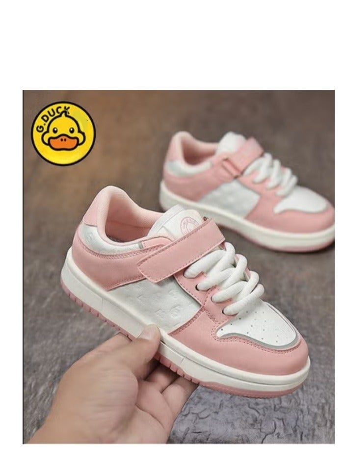 G.DUCK Children's Leather Waterproof Board Shoes, Casual Flat Shoes - Image 1
