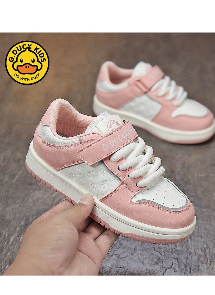 G.DUCK - Children's Leather Waterproof Board Shoes, Casual Flat Shoes - Image 1