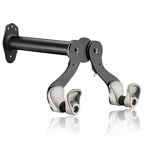 Ibera Horizontal Wall Mount Hanger, Indoor Bicycle Hook Holder Storage Rack for Home or Garage, 45 Degree Adjustable Angle to Keep Bike Level - Image 1