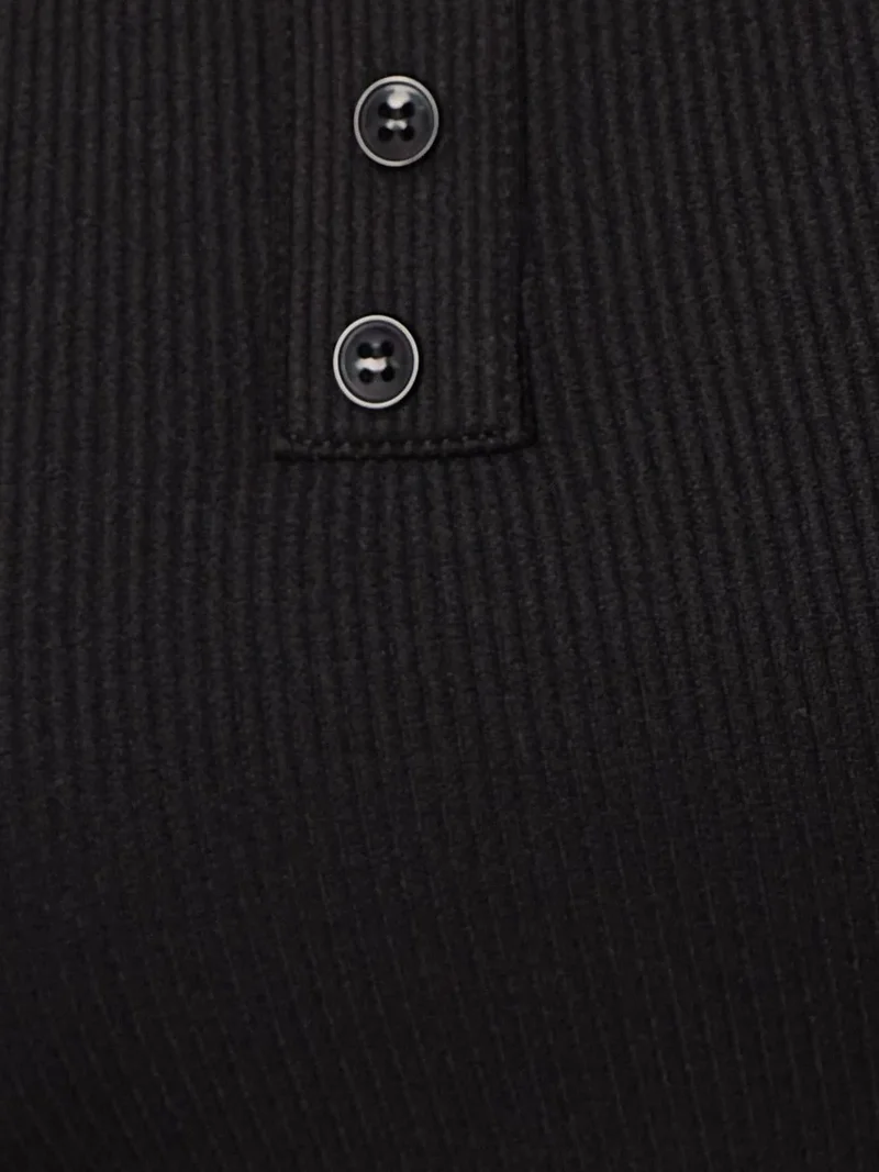 HICCUP Basic Button Detailed Crop Top