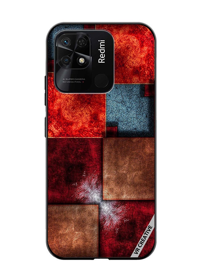 VR CREATIVE Protective Case Cover For Xiaomi Redmi 10C Abstract Design Multicolour - Image 1