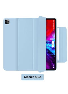 For 2021iPadPro11 Magnetic Buckle Mini6 Protective Case Pro12.9 Double-sided Clip Tablet Computer Case-Color:Glacier Blue-Applicable Model:Mini6