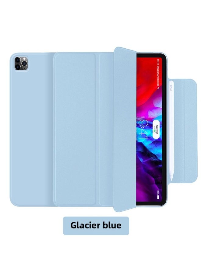 Generic - For 2021iPadPro11 Magnetic Buckle Mini6 Protective Case Pro12.9 Double-sided Clip Tablet Computer Case-Color:Glacier Blue-Applicable Model:Mini6 - Image 1