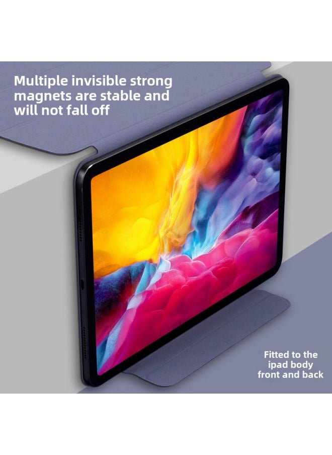 Generic - For 2021iPadPro11 Magnetic Buckle Mini6 Protective Case Pro12.9 Double-sided Clip Tablet Computer Case-Color:Glacier Blue-Applicable Model:Mini6 - Image 1