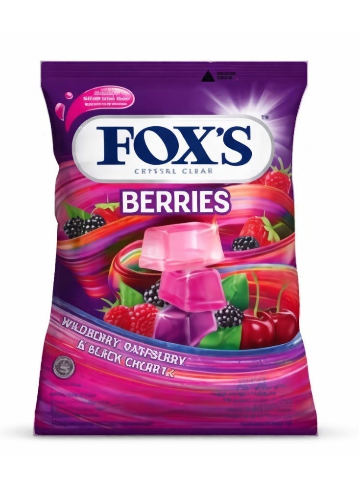 Raspberry and Black Cherry Berries Oval Candy 125g