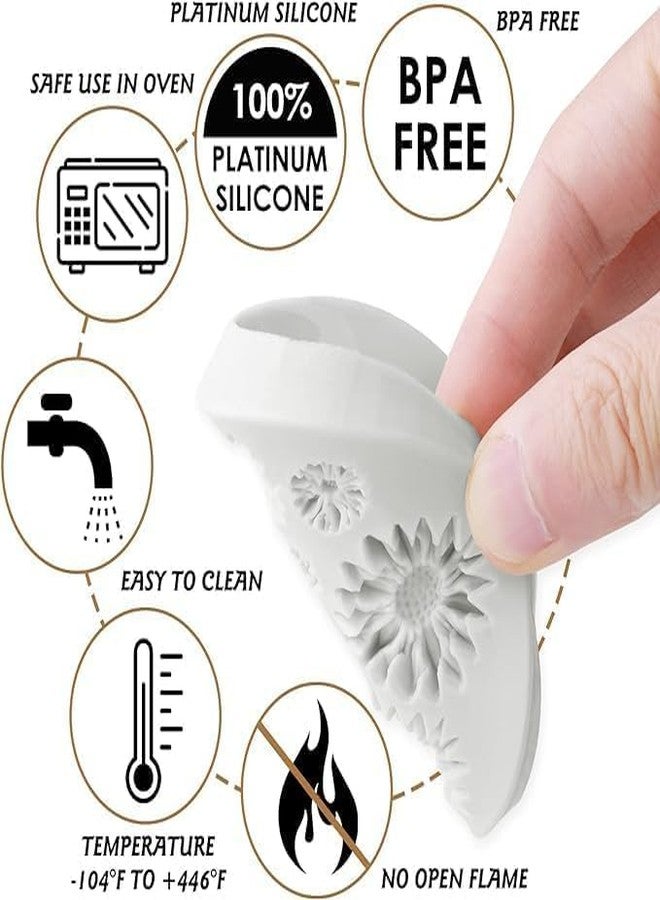 Smello 13 Cavity Daisy Sunflower Flower Silicone Fondant Mould for Chocolate Candy Cake Decoration Cupcake Topper Jelly Dessert Ice Cube Sugarcraft Clay Candle Wax Soap Mini Resin Craft Jewelry Mold. - Image 4