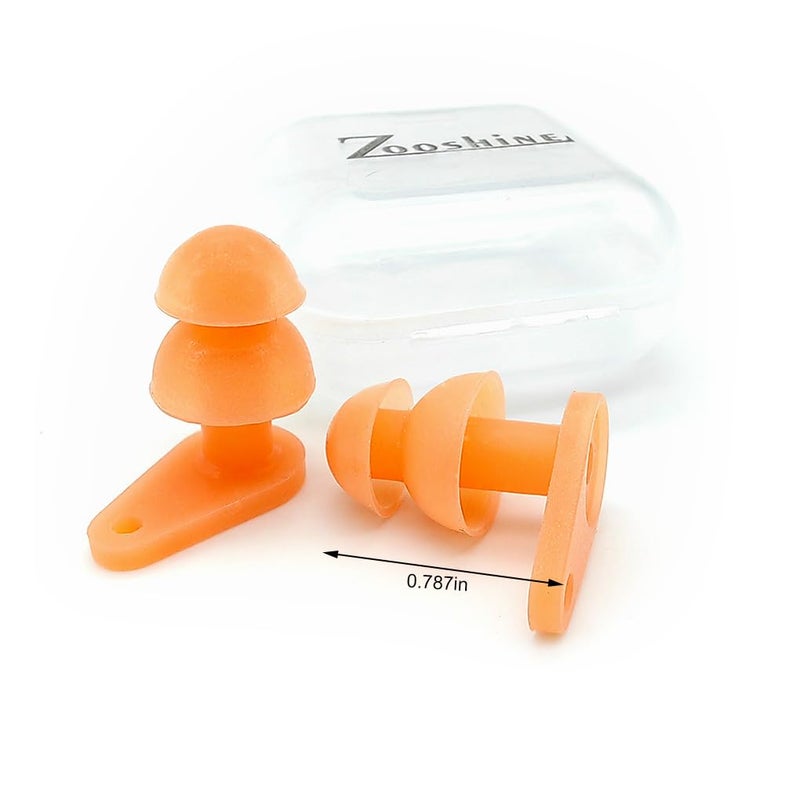 Zooshine 6 Sets Waterproof Kids Swimming Earplugs Case Packed, Protect Children's Ears in Water Shower - Image 4