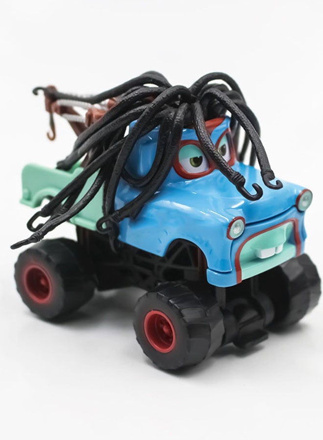 هالامودو عربة الأطفال المصنوعة من السبائك، لوح كبير، أسنان طويلة، مادة صديقة للبيئة غير سامة، سطح أملس لا يخترق الأيدي، مجموعة ألعاب سيارات مصبوبة بالضغط، لعبة سيارة للأطفال تعمل بالاحتكاك، هدية عيد ميلاد للأولاد والبنات والاطفال، 6.9*9*7 سم - Image 1