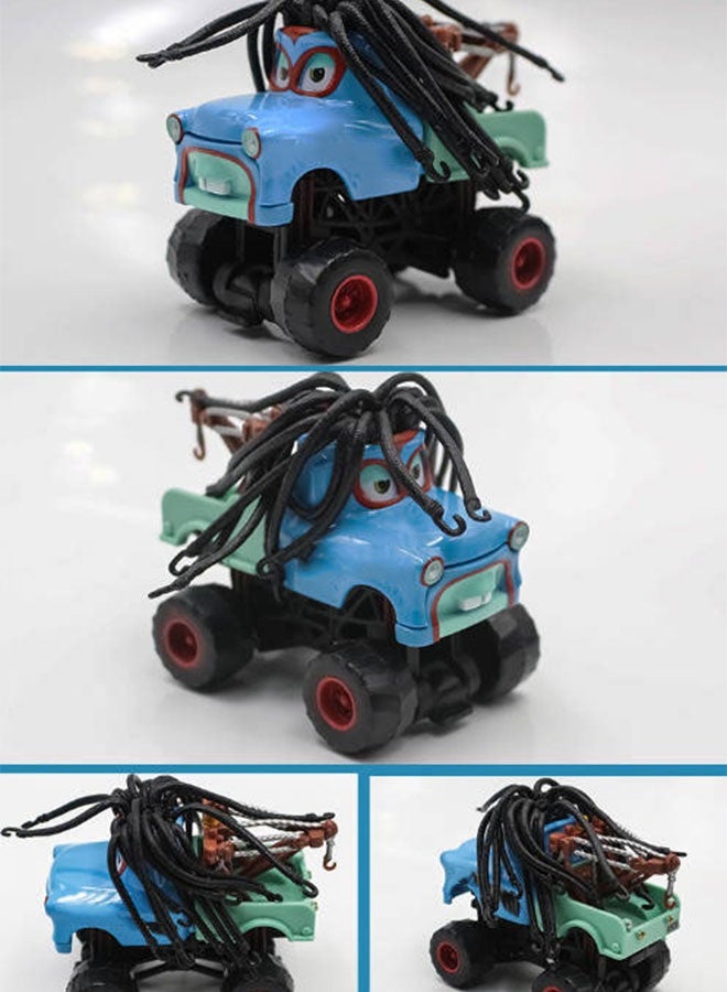 هالامودو عربة الأطفال المصنوعة من السبائك، لوح كبير، أسنان طويلة، مادة صديقة للبيئة غير سامة، سطح أملس لا يخترق الأيدي، مجموعة ألعاب سيارات مصبوبة بالضغط، لعبة سيارة للأطفال تعمل بالاحتكاك، هدية عيد ميلاد للأولاد والبنات والاطفال، 6.9*9*7 سم - Image 3