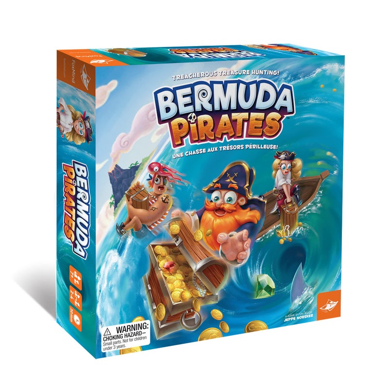 FoxMind Bermuda Pirates Magnetic Board Game for Kids Captivating Pirate Adventure for Family and Friends