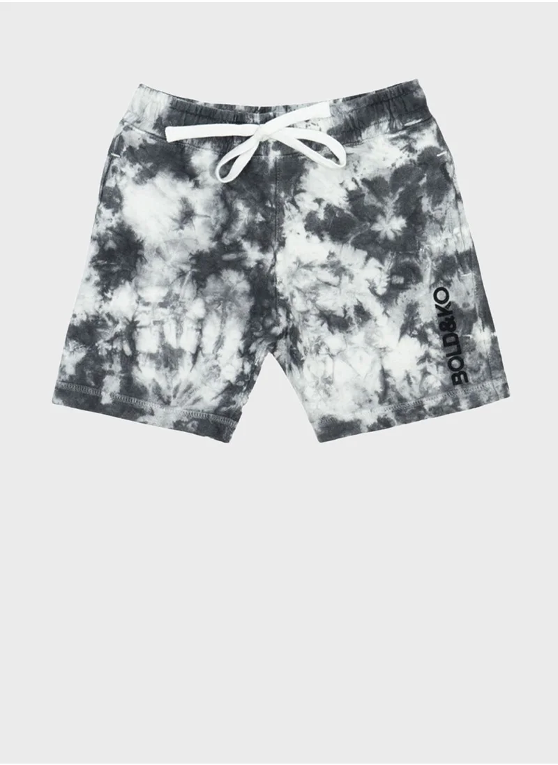 BOLD&KO Kids Tie Dye Shorts