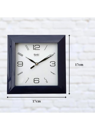 Ajanta 7-Inch Wall Clock – Step Movement, Black Plastic Frame | Silent Quartz Analog Clock | Ideal for Bedroom, Kitchen, Living Room & Office - view 2