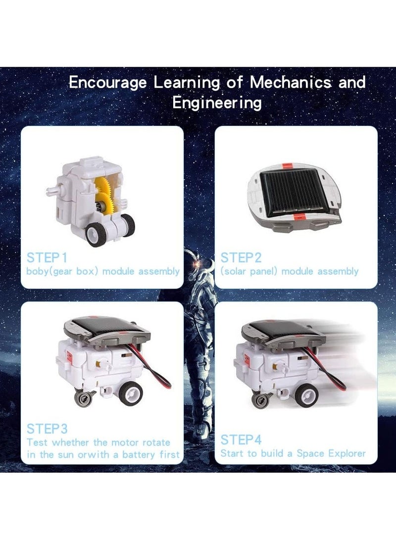 Solar robot toys, 6 in 1 STEM solar robot toys, space experiments for 8 year old children, construction toys for 8 year old 9 year old 10+ year old boys and girls construction kit gift  - Image 3