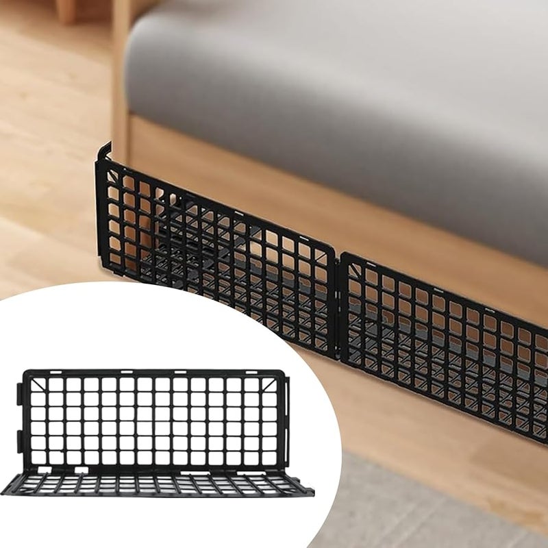 كتل الأسرة القابلة للتعديل السوداء للحواجز الواقية تحت السرير لأثاث الحيوانات الأليفة - Image 4