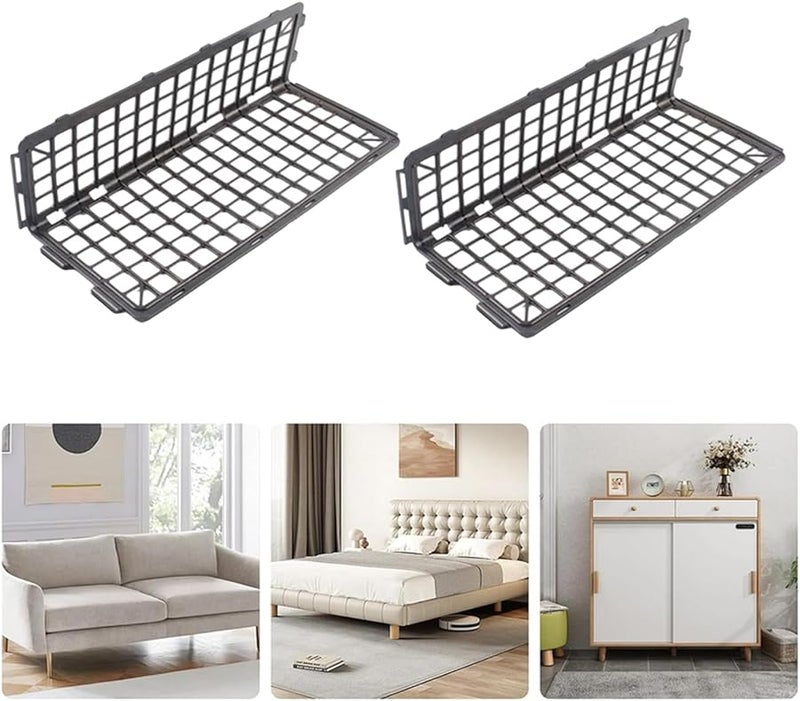 كتل الأسرة القابلة للتعديل السوداء للحواجز الواقية تحت السرير لأثاث الحيوانات الأليفة - Image 5