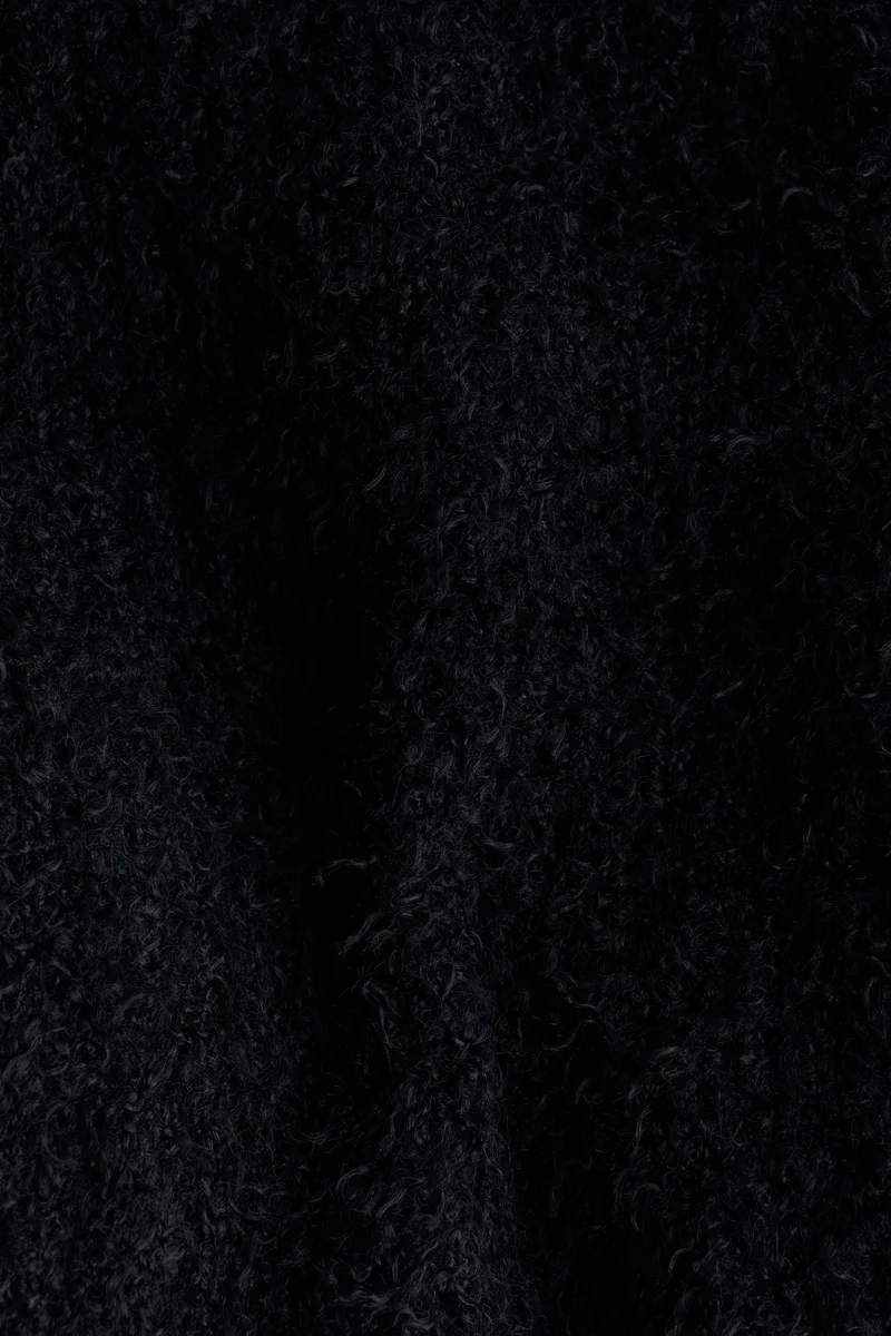 H&M Flared fluffy-knit skirt