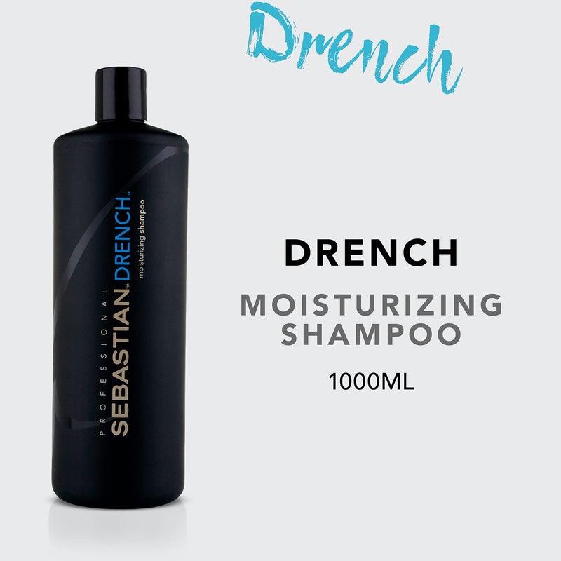 Sebastian Professional Drench Shampoo | Deep Moisturizing for Chemically Treated Hair | 33.8 fl oz - Image 2