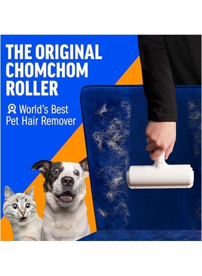 ChomChom Roller Pet Hair Removal Roller Tool - Cat and Dog Hair Remover for Furniture, Couch, Carpet, Clothing and Bedding - Portable, Multi-Surface Fur Removal Tool - Image 4