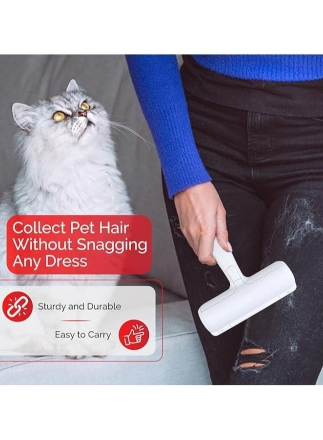 ChomChom Roller Pet Hair Removal Roller Tool - Cat and Dog Hair Remover for Furniture, Couch, Carpet, Clothing and Bedding - Portable, Multi-Surface Fur Removal Tool - Image 5