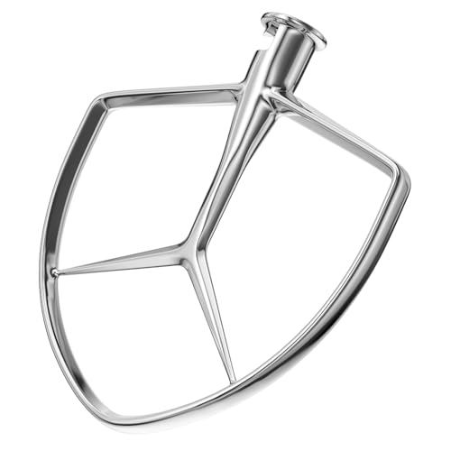XINCAN 7QT Stainless Steel Flat Beater for KitchenAid Stand Mixer Kitchen Aid Paddle Attachment AccessoriesNo coatingDishwasher Safe Replacement for Kitchenaid Professional 7QT Series Mixer - Image 1