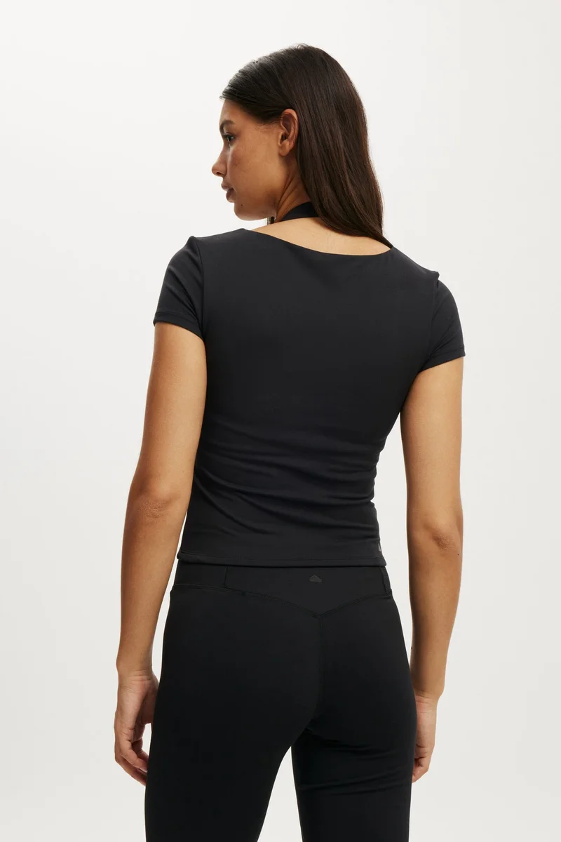 Cotton On  ULTRA SOFT SQUARE NECK FITTED T-SHIRT for Women | Best Price UAE