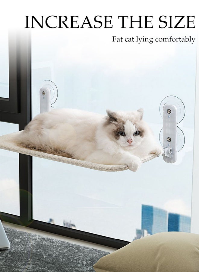 DUNISO Foldable Cat Hammock,Cat Window Perch with 4 Strong Suction Cups,Cordless Cat Beds for Indoor,Be Universal In All Seasons,Space Saving - Image 5