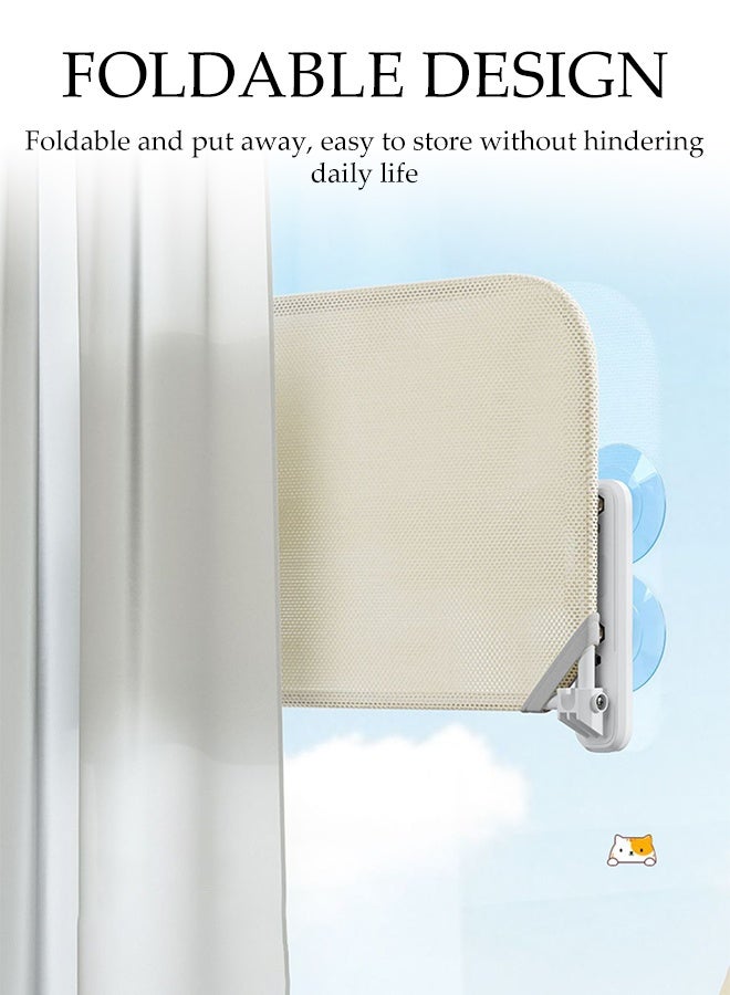 DUNISO Foldable Cat Hammock,Cat Window Perch with 4 Strong Suction Cups,Cordless Cat Beds for Indoor,Be Universal In All Seasons,Space Saving - Image 4