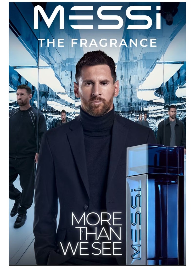 MESSI - Messi The Fragrance EDP Gift Set for Men 100ml (Eau De Parfum 100ml, Body Wash 250ml, Premium Toiletry Bag) - Image 1