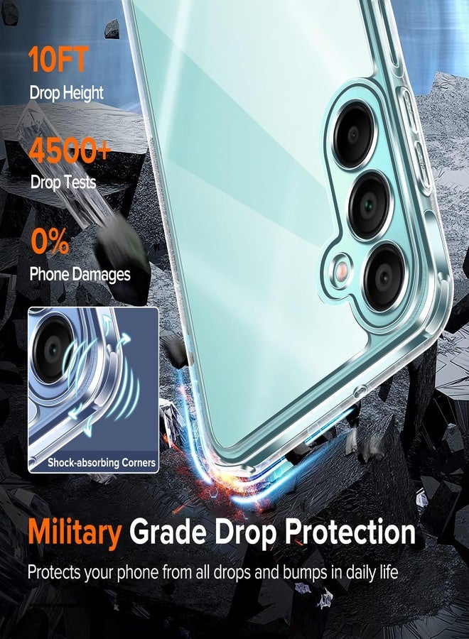 إيفولير جراب شفاف 3 في 1 من إيفولر لهاتف سامسونج جالاكسي A16 5G مع واقي شاشة من الزجاج المقوى من قطعتين، [حماية من الدرجة العسكرية] غطاء هاتف رفيع ورفيع بظهر صلب [مضاد للخدش] [غير قابل للاصفرار] - شفاف - Image 4