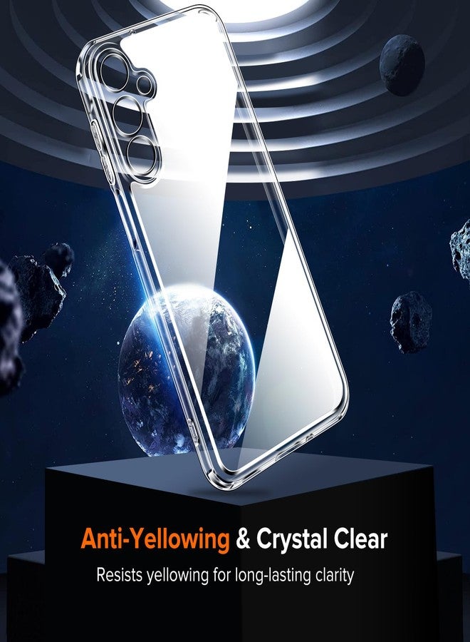 إيفولير جراب شفاف 3 في 1 من إيفولر لهاتف سامسونج جالاكسي A16 5G مع واقي شاشة من الزجاج المقوى من قطعتين، [حماية من الدرجة العسكرية] غطاء هاتف رفيع ورفيع بظهر صلب [مضاد للخدش] [غير قابل للاصفرار] - شفاف - Image 3