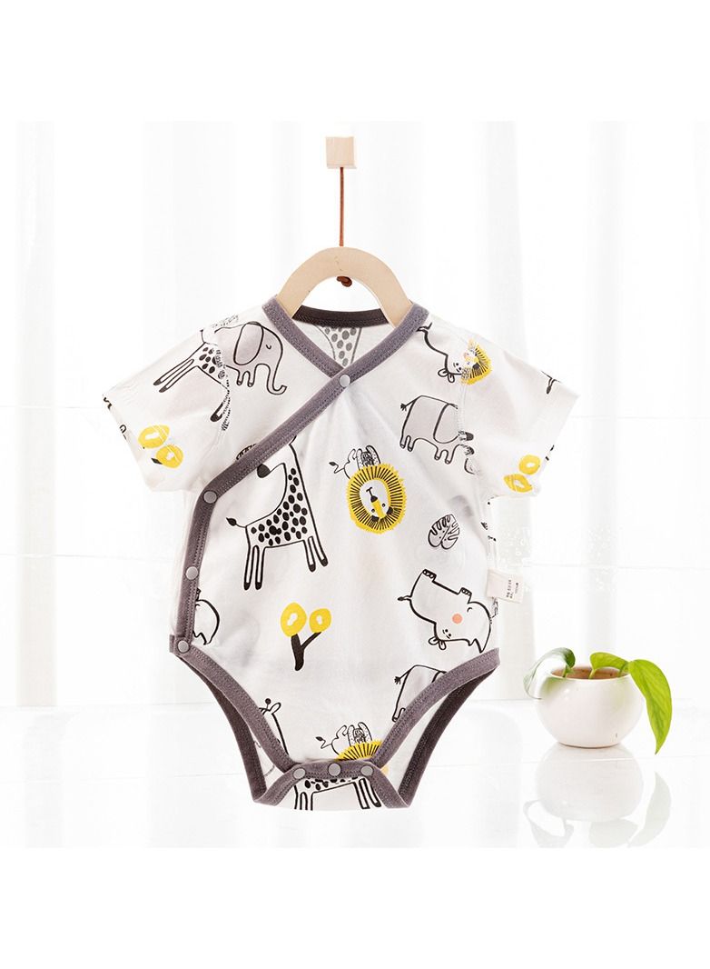 Loquat Baby Summer Short Sleeve Cute Comfortable Jumpsuit